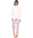 Off-white long sleeved pyjama Soft Checks