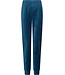 Donkerblauwe velours damespyjama lange mouwen Velvet Stripes