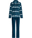 Dark blue fleece homesuit with zip Nordic Beauty
