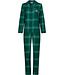 MyRebelle Groene pyjama van katoen-flanel met knoopsluiting Cosy Check