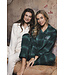 Groene pyjama van katoen-flanel met knoopsluiting Cosy Check