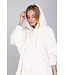 Off-white fleece jacquard snuggle hoodie True Love
