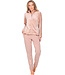 Lichtbruin huispak met rits fleece bovenstuk Soft Comfort