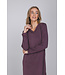 Luxury dark purple modal long sleeved nightdress Soft Purple Art