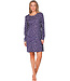 Donkerpaars nachthemd lange mouwen Stony Fashion
