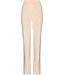 Light brown fleece ladies pyjama with revere collar Soft Stripes