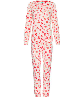 MyRebelle Light pink fleece pyjama with long sleeves True Love