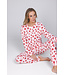 Light pink fleece pyjama with long sleeves True Love