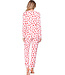 Light pink fleece pyjama with long sleeves True Love