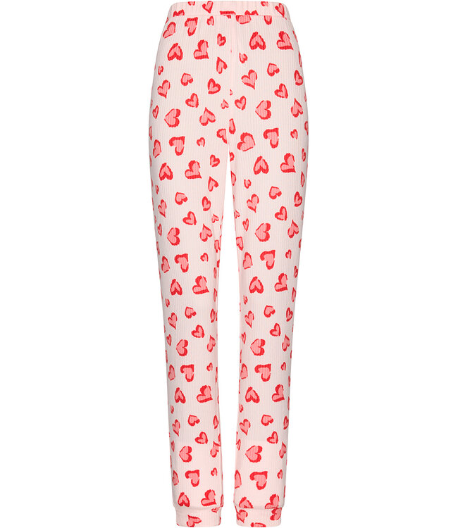 Light pink fleece pyjama with long sleeves True Love