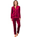 Dark red velour homesuit Velvet Flower