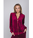 Dark red velour homesuit Velvet Flower