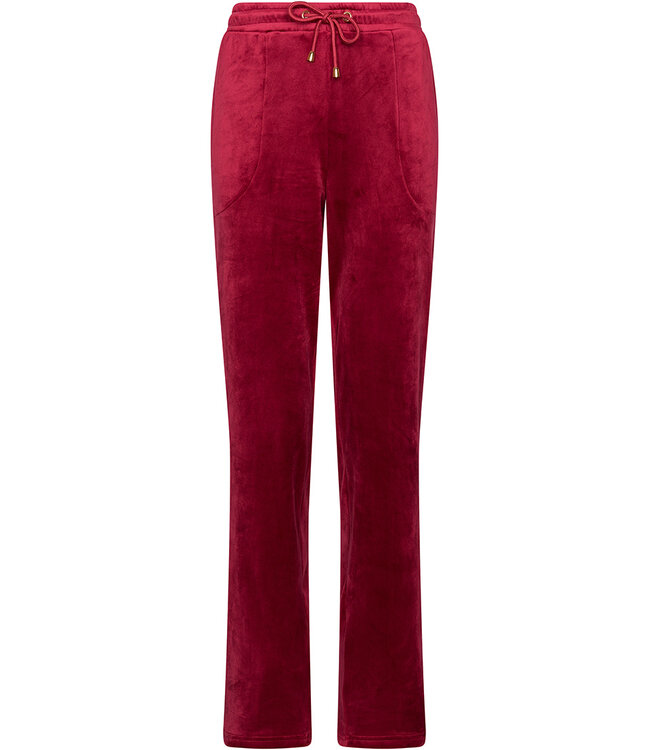 Dark red velour homesuit Velvet Flower