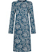 Dark blue cotton interlock nightdress Winter Flower