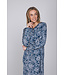 Dark blue cotton interlock nightdress Winter Flower