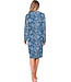 Dark blue cotton interlock nightdress Winter Flower
