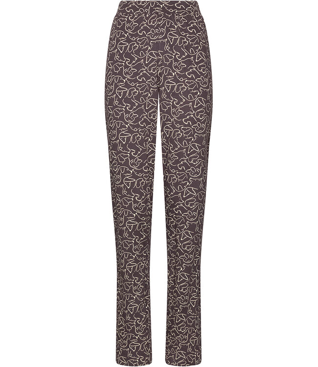 Dark grey organic cotton pyjama Paw Prints