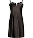 Black satin stretch spaghetti nightdress adjustable straps Chic Black Beauty