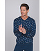 Donkerblauwe katoenen heren pyjama met katoenen broek Forest Check