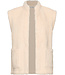 Pastunette Premium Beige fleece vest mouwloos kort Winter Warm