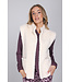Beige fleece vest mouwloos kort Winter Warm
