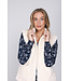 Beige fleece sleeveless cardigan short Winter Warm