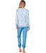 Blue cotton interlock long sleeved pyjama Vintage Paisley