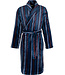 Pastunette for Men Dark blue fleece men's morning gown Modern Stripe