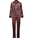 Dark purple fleece homesuit with zip Abstract Art