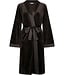 Pastunette Premium Luxe zwart velours kimono met boorden lange mouwen Chic Black Beauty