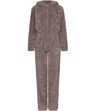 MyRebelle Grey fleece onesie with zip and hood Fabulously Cosy