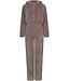 Grijze fleece onesie met rits en capuchon Fabulously Cosy