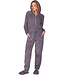 Grijze fleece onesie met rits en capuchon Fabulously Cosy