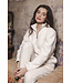 Off-white teddy fleece homesuit with zip Fabulously Teddy Soft
