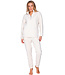 Off-white teddy fleece homesuit with zip Fabulously Teddy Soft