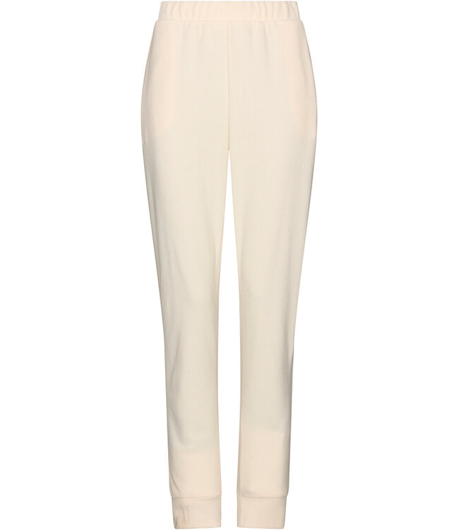 Off-white teddy fleece huispak met rits Fabulously Teddy Soft