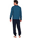 Dark blue cotton long sleeved men's pyjama Dynamic Squares