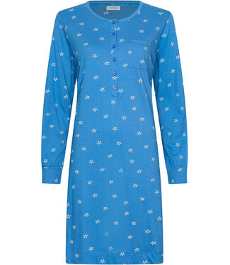 MyRebelle Blue organic cotton nightdress button front Trendy Stars