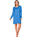 Blue organic cotton nightdress button front Trendy Stars