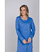 Blue organic cotton nightdress button front Trendy Stars