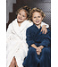 Off-white fleece jacquard girls morning gown True Love
