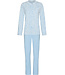 Pastunette Blue cotton ladies pyjama with long sleeves Vintage Paisley