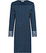 Luxe donkerblauw modal nachthemd lange mouwen Stars & Lace