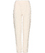 Off-white fleece jacquard homesuit with zip True Love