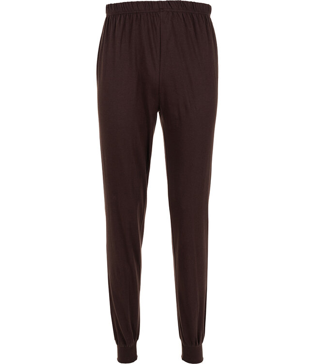 Dark grey cotton long sleeved men's pyjama with V-neck Geometric Block