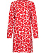 Red oversized organic cotton nightdress short True Love