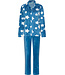 Blue fleece jacquard homesuit with zip Fluffy Star