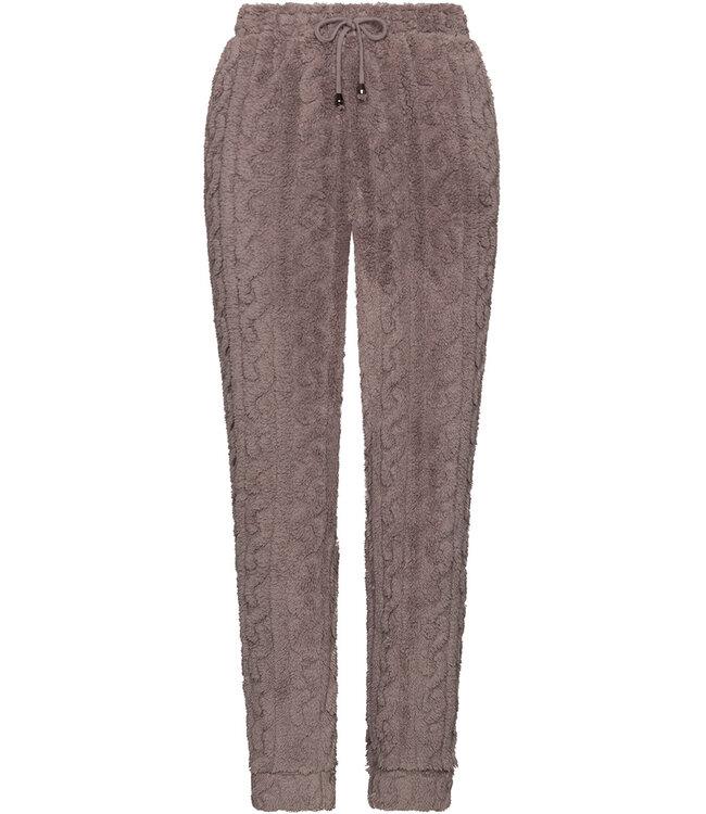 Grey fleece homesuit with full button Fabulously Cosy