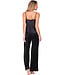 Zwart velours huispak kimono sluiting met ceintuur Chic Black Beauty