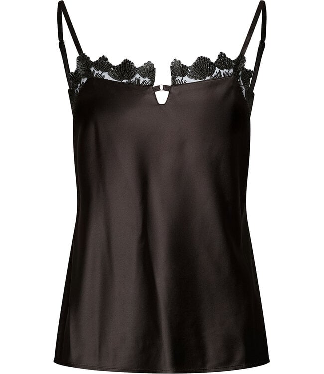 Zwart velours huispak kimono sluiting met ceintuur Chic Black Beauty